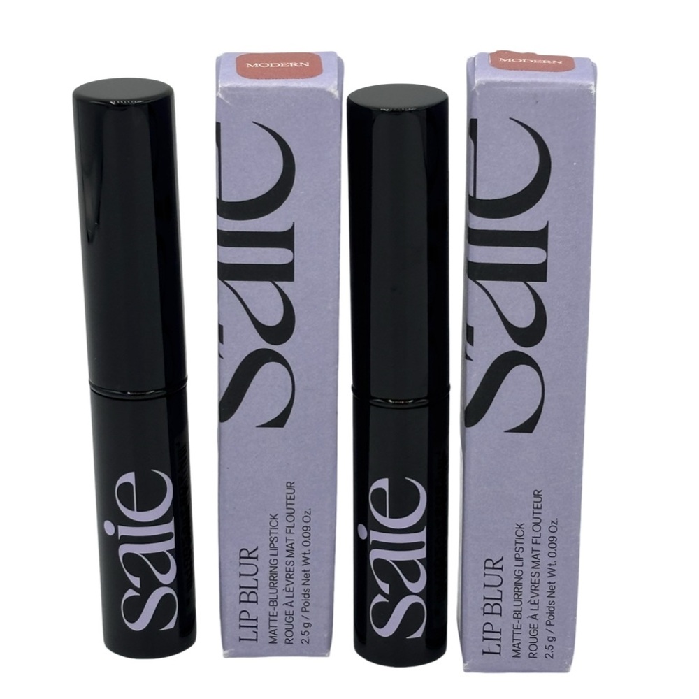 New in Box- Saie Lip Blur Matte Blurring Lipstick in Modern - Set of 2